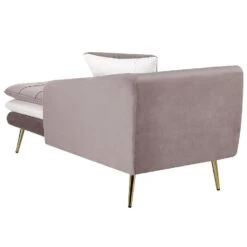 GONESSE - Chaise Longue - Bruin - Linkerzijde - Polyester -VIDAXL Winkel 5e8a05beda8a444e877ad810ffb67c30