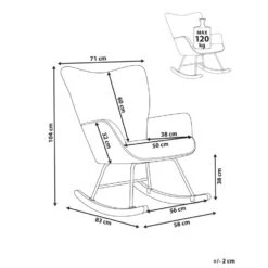 ARSET - Schommelstoel - Donkergroen - Bouclé 13 ARSET - Schommelstoel - Donkergroen - Bouclé -VIDAXL Winkel 5f29df8b3fe540f9a8a724dc2c612c84 2