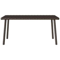 VidaXL - Tuin Salontafel - Bruin - Poly Rattan - 80 X 40 X 37 Cm -VIDAXL Winkel 5fbe79811d99485289ee50751834518d