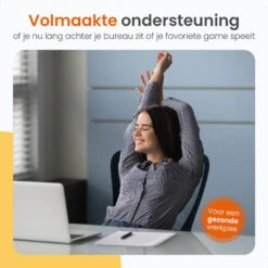 Goliving Ergonomisch Bureaustoel - Verstelbaar - Op Wieltjes - Zwart -VIDAXL Winkel 6069758db575474b94c1cad2246f395f