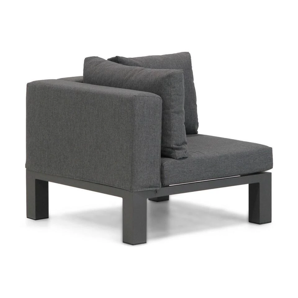 Hoek Loungeset 5 Personen Aluminium/Outdoor Textiel Grijs Lifestyle Garden 4 Hoek Loungeset 5 Personen Aluminium/Outdoor Textiel Grijs Lifestyle Garden - Afbeelding 4