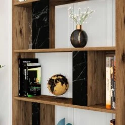 Emob Boekenplank Woody Fashion - 90 X 20 X 180 Cm - Black Walnut -VIDAXL Winkel 60bdbd21268e45d6956fc37e71e8cb64
