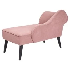 BIARRITZ - Chaise Longue - Roze - Linkerzijde - Polyester -VIDAXL Winkel 60ded08d9a254fab8547f0a7fe132f70