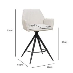 Barstoel Beige/Naturel - Zithoogte 66cm - Noa - Set Van 2 13 Barstoel Beige/Naturel - Zithoogte 66cm - Noa - Set Van 2 -VIDAXL Winkel 60f8382d19194bc1b4cd2fd3f98fcf2d