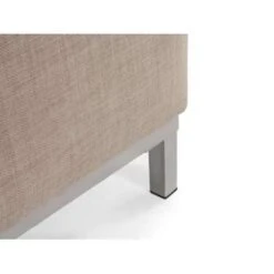 Beliani Ottomaan OSLO - Beige Polyester -VIDAXL Winkel 61b3c0f7e6334d4f879eb81112445fe4