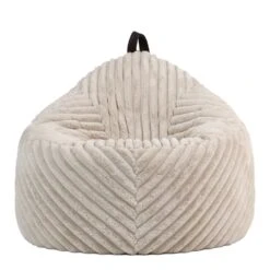 Icon Zitzak Cocoon - Zitzak Van Imitatiebont - Beige -VIDAXL Winkel 62767d483b59426abea79b5d94b6cd37