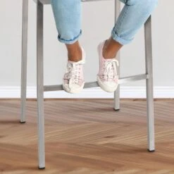 CLP Barkruk Damaso Roestvrij Staal Frame - Stof - Titanium Grijs -VIDAXL Winkel 6292b984e322492e84651126d7cdcc69