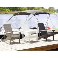 ADIRONDACK - Tuinstoel - Grijs - Kunsthout -VIDAXL Winkel 62a2705e2a774096b61a09f654c95106