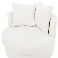 DALBY - Fauteuil - Lichtbeige - Stof -VIDAXL Winkel 62dc96fd94414da7ad240caf0acc1865