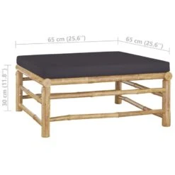 VidaXL - Loungeset - Grijs - Bamboe - 5 Stuks - Met Kussens -VIDAXL Winkel 63754380cdc14db1a437ab4bb6d5fb4a 1