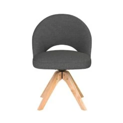 Housecraft Mick Eetkamerstoel Draaibaar Hout Grijs -VIDAXL Winkel 63a188b0aa18433e8ab0af835cbbe0d4