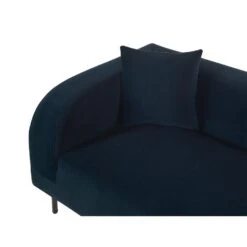 LE CRAU - Chaise Longue - Blauw - Linkerzijde - Fluweel -VIDAXL Winkel 63ba18e5bf1d40d7930af9cb344bcc54