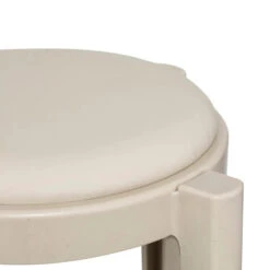 Five Bijzet Krukje/stoel - Beige - D41 X H47 Cm -VIDAXL Winkel 63e693e5b2d3410eaffdefb731d223dd