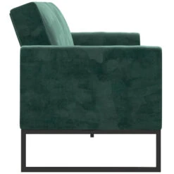 Adley - 2-zits Slaapbank In Groen Fluweel -VIDAXL Winkel 6400efd9c5d246e4b5d8eed12d466d91