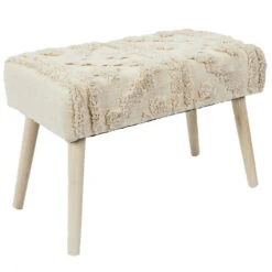 Home Deco Factory Bijzet Krukje Berber Mirage - Hout - 60 X 40 Cm -VIDAXL Winkel 640f42760dab4a38b08f8bf8896506e9