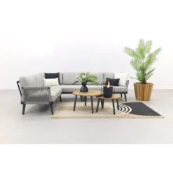 Durban/mindo Loungeset - Hoekbank - 3-delig -VIDAXL Winkel 6417280d77824c10923262c274be68b0