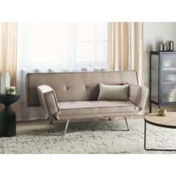 BRISTOL - Slaapbank 3-zits - Bruin - Polyester -VIDAXL Winkel 64f69d7f81cb492288f61897e1c8515f