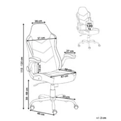TRIUMPHER - Bureaustoel - Zwart - Kunstleer -VIDAXL Winkel 6522bdbc891840bf917fbc14b8cb8137