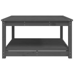 VidaXL - Tuintafel Met Opbergruimte - Grijs - Grenenhout - 82,5x82,5x45 Cm -VIDAXL Winkel 667ae42faa524db8aba6853ef0660b6a