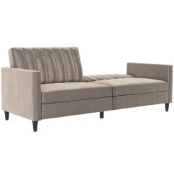 Celine - 3-zits Slaapbank In Taupe Fluweel -VIDAXL Winkel 66c70701dc764a5f9bffaf9ad1fd9e75