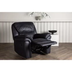 Svea - Kazo Verstelbare Fauteuil - Lederlook - Zwart -VIDAXL Winkel 66d4e627d0174353bbd28b0477f4216a