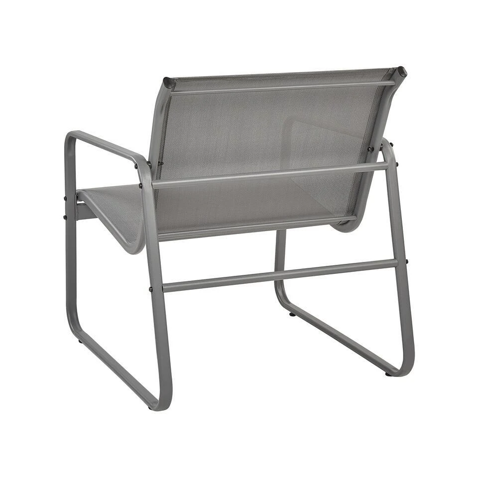 BARREA - Loungeset 4-zits - Grijs - Metaal 8 BARREA - Loungeset 4-zits - Grijs - Metaal - Afbeelding 8