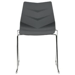 HARTLEY - Eetkamerstoel Set Van 4 - Donkergrijs - Plastic -VIDAXL Winkel 67c4e8db8f7943d8a33b603ce33b30e3