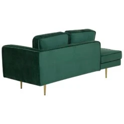 MIRAMAS - Chaise Longue - Smaragdgroen - Rechterzijde - Fluweel -VIDAXL Winkel 683cf24e5e2e4890a002ebd18c77f45a