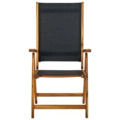 VidaXL - Tuinstoelen Inklapbaar - Bruin - Acacia En Textileen - 6 Stuks -VIDAXL Winkel 68a5da5d1caf449581f92cbf74c8f1e7