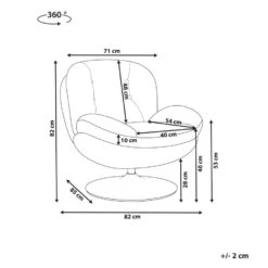 NOLVIK - Fauteuil - Beige - Fluweel -VIDAXL Winkel 68a71a928f2540d795858c1ea0f46775