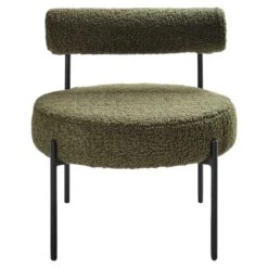 ALPHA - Fauteuil - Groen - Bouclé -VIDAXL Winkel 68e9038f393647d2b7389f93729f3c3e