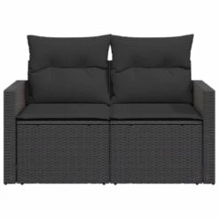 VidaXL - Tuinbank 2-zits - Zwart - Poly Rattan - Met Kussens 17 VidaXL - Tuinbank 2-zits - Zwart - Poly Rattan - Met Kussens -VIDAXL Winkel 69e51925c64648e48bc38cfa732075ce