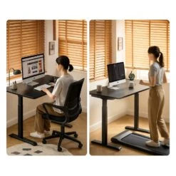 Elektrisch Verstelbaar Bureau - 180x80 Cm - Single Motor - Zwart / Antraciet -VIDAXL Winkel 6a572e5f0bb1484da94dbfa54b867bf6