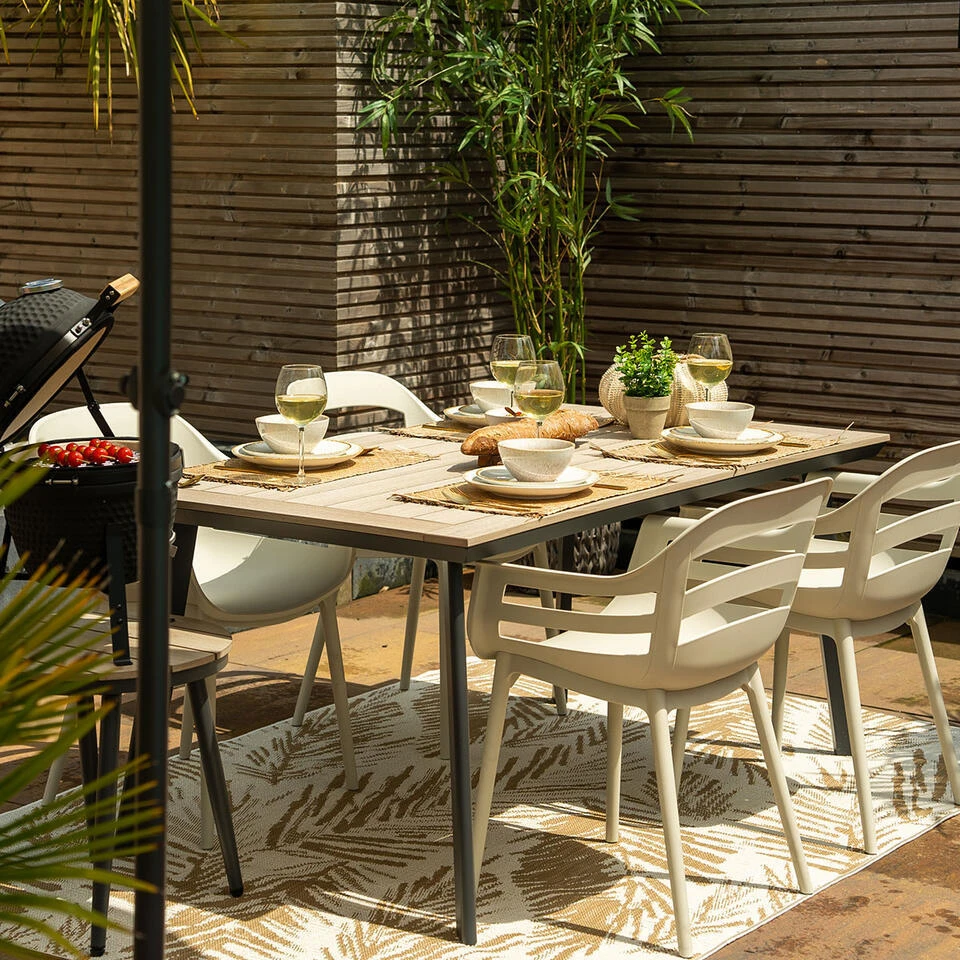 Garden Impressions Penedo Tuintafel 160x90 Cm - Light Teak Vironwood 3 Garden Impressions Penedo Tuintafel 160x90 Cm - Light Teak Vironwood - Afbeelding 3