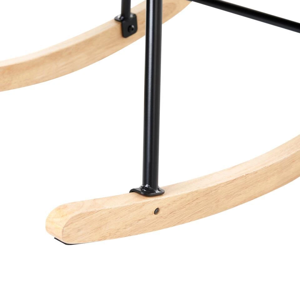 ARSET - Schommelstoel - Donkergroen - Bouclé 10 ARSET - Schommelstoel - Donkergroen - Bouclé - Afbeelding 10