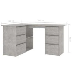 VidaXL - Hoekbureau - Grijs - Bewerkt Hout 15 VidaXL - Hoekbureau - Grijs - Bewerkt Hout -VIDAXL Winkel 6b2468fbf17d4014955ba52726947488