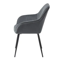 Eetkamerstoel Donkergrijs Velvet - Nolan Stripe - Set Van 2 -VIDAXL Winkel 6ba23ec3b8ac413395f59270471a8d22