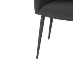 Eetkamerstoel Zwart Boucle - 37x57x82cm - Ellis - Set Van 2 -VIDAXL Winkel 6bbbb15ebb774364ab81b2a1454138ed