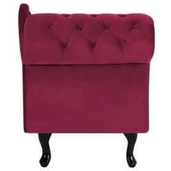 NIMES - Chaise Longue - Rood - Linkerzijde - Fluweel -VIDAXL Winkel 6be77c4d27874fc0a95279b126bd8be7