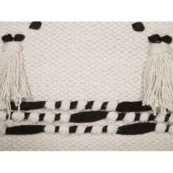 Beliani Hocker THONDI - Beige Katoen -VIDAXL Winkel 6d5e7166897848af8881f5d9a12b5778