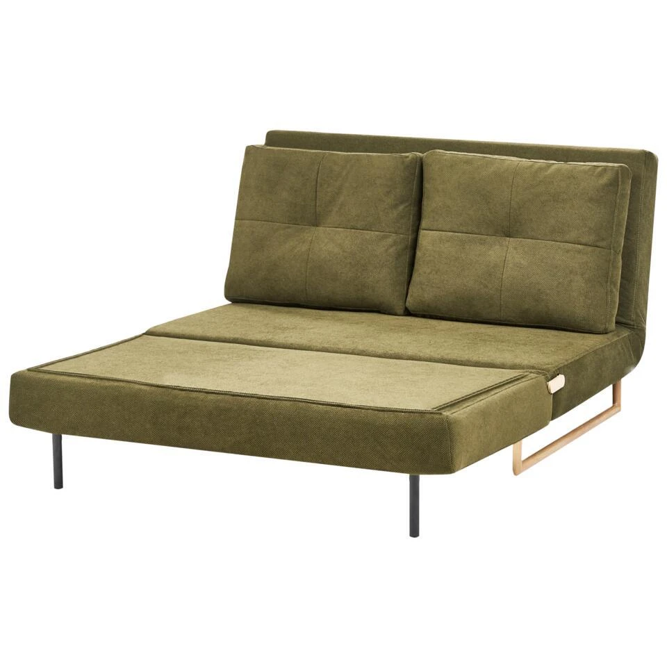 JERSLEV - 2-zits Slaapbank - Groen - Stof 6 JERSLEV - 2-zits Slaapbank - Groen - Stof - Afbeelding 6