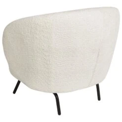 MAKELA - Fauteuil - Wit - Bouclé -VIDAXL Winkel 6e8dd145ba8941bc8a3ae5fd1c266c57