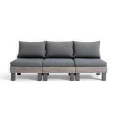 Keter Signature Elements 3-zits Loungebank - Met Groene Kussens - Cappuccino -VIDAXL Winkel 6ee3e210df364ee7b3873b916fda5ac5