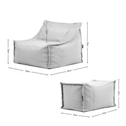 Icon Zitzak En Poef Alto - Zitzak Fauteuil Buiten - Beige -VIDAXL Winkel 6f27754c144e4324a448d10c93b523f9