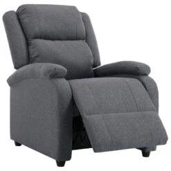VidaXL Fauteuil Verstelbaar Stof Donkergrijs -VIDAXL Winkel 6f4f00868acb48218a7ef7564a22e9d8