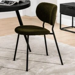 Rutger Eetkamerstoel Teddy - Stof - Groen -VIDAXL Winkel 6f6bf04676f24fe2a69010f3e07e9a3c