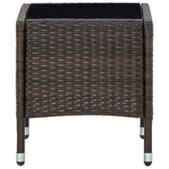 VidaXL - Loungetafel - Bruin - Poly Rattan - 40x40x45 Cm -VIDAXL Winkel 6f76b828640f4121a23676edc0ecd4c9