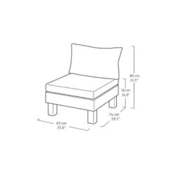Keter Signature Elements 3-zits Loungebank - Met Groene Kussens - Cappuccino -VIDAXL Winkel 6fdba7cbcefa4534bbd9e505aa690d54 1