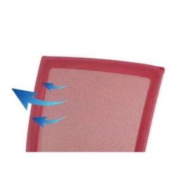 Beliani Bureaustoel RELIEF - Rood Mesh -VIDAXL Winkel 70fdea6af665421fbdbf08e216c5a2c3