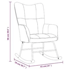 VidaXL - Schommelstoel - Geel - Fluweel -VIDAXL Winkel 71535f650d554612828d5b5bd40dffb2